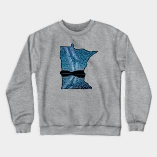 Minnesota Silhouette - Milky Way Crewneck Sweatshirt